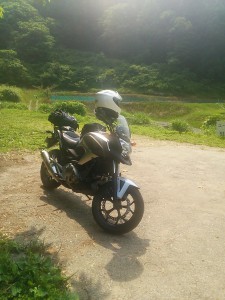 ホタルから求愛されていたKさんバイク